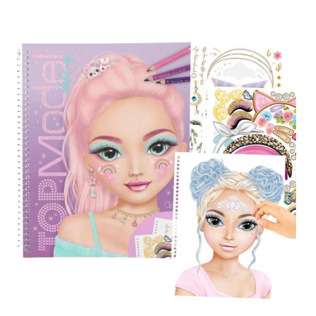 TOPModel Make Up Colouring Book Stationary