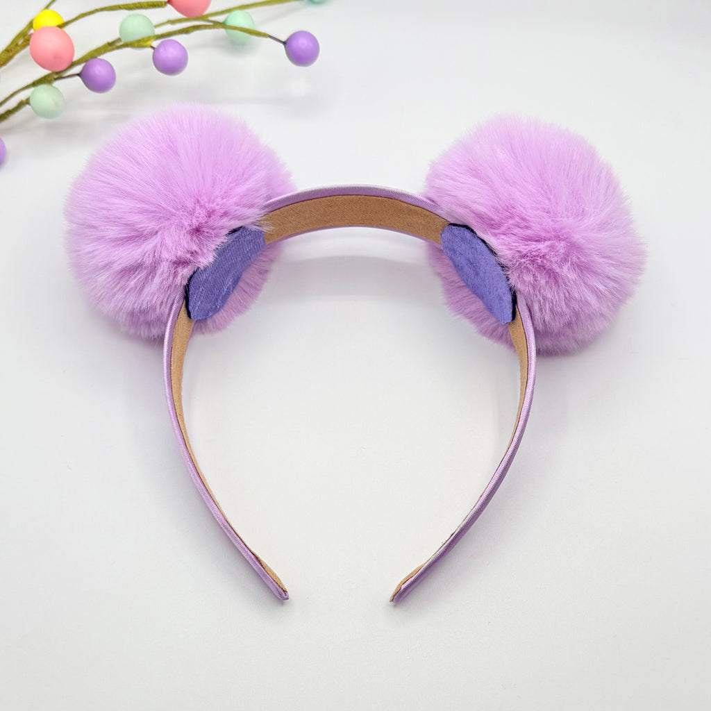 Funky Lilac Pom Pom Band Hair bands