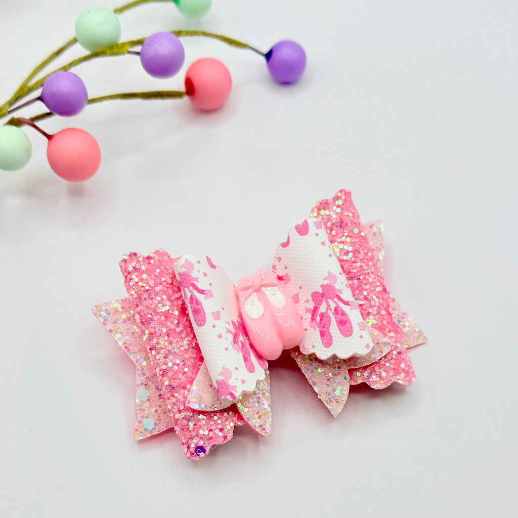 Ballerina Shoes Hair Bow Hair Bows