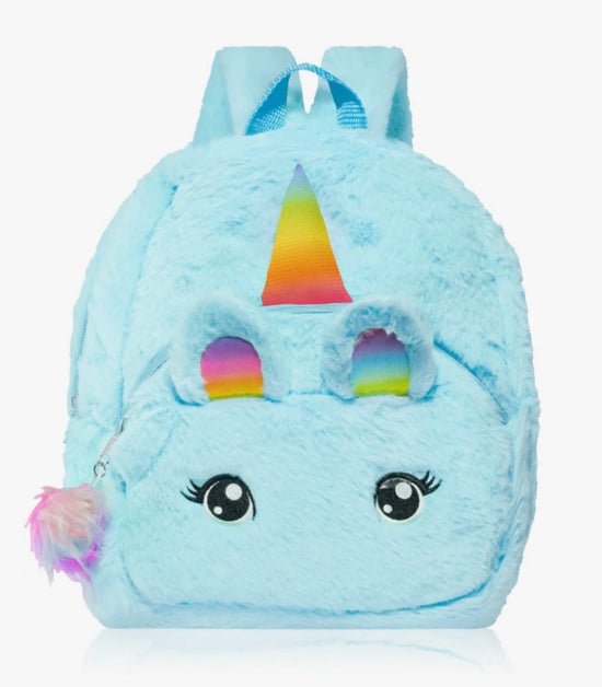 Plush Fluffy Unicorn Backpack