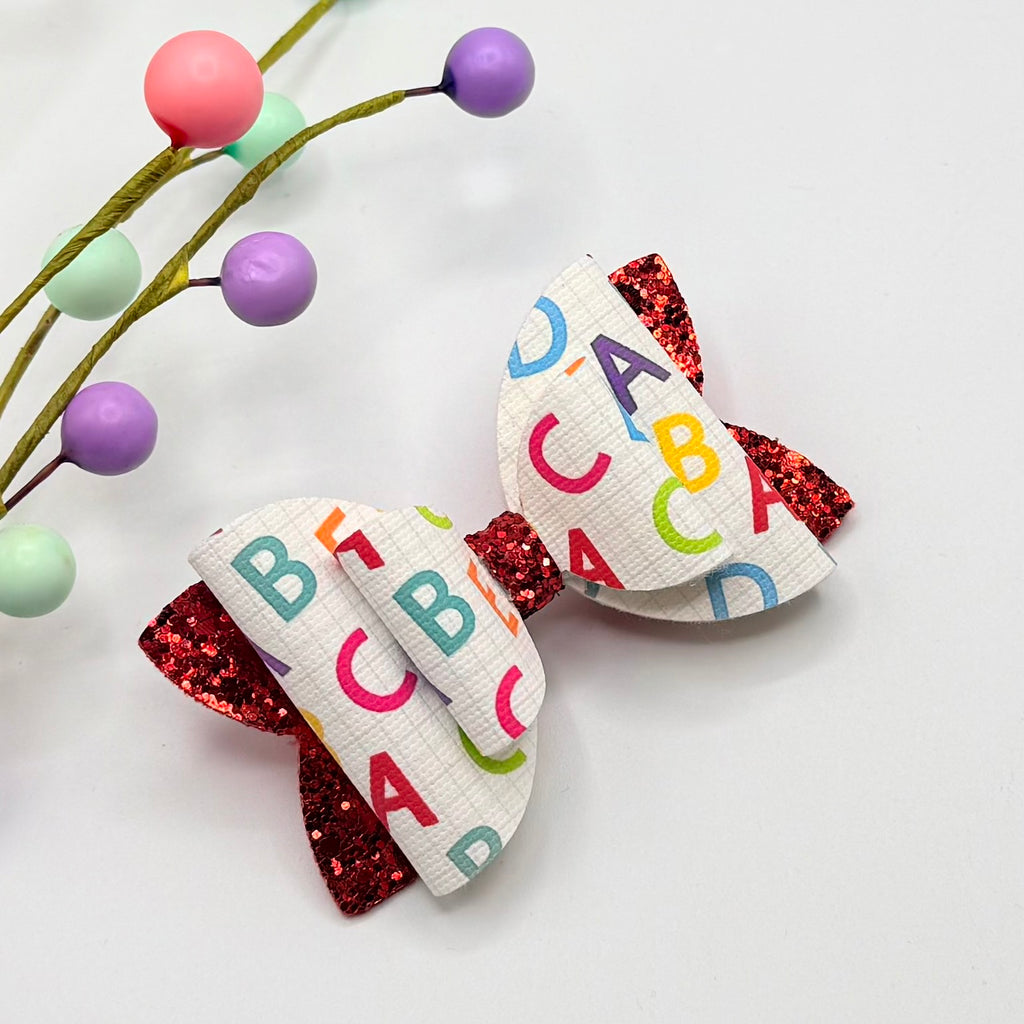 Alphabet Hair Bow Hair Bows