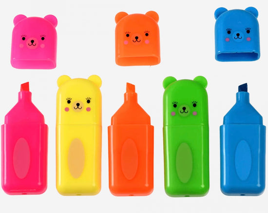 Bear highlighters (set of 5)