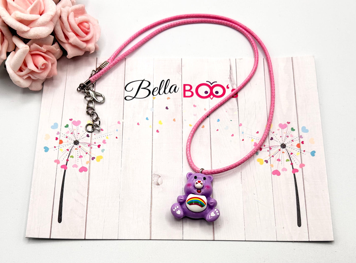 NEW - Rainbow Bear Necklace