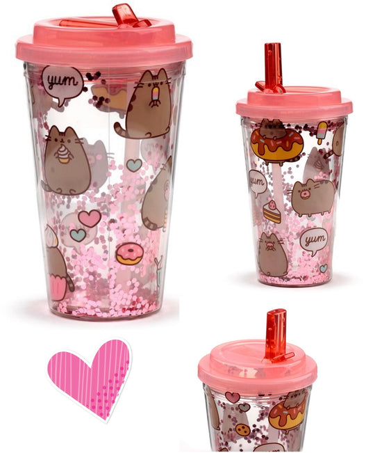 Shatterproof Pusheen Foodie Double Walled Cup & Straw