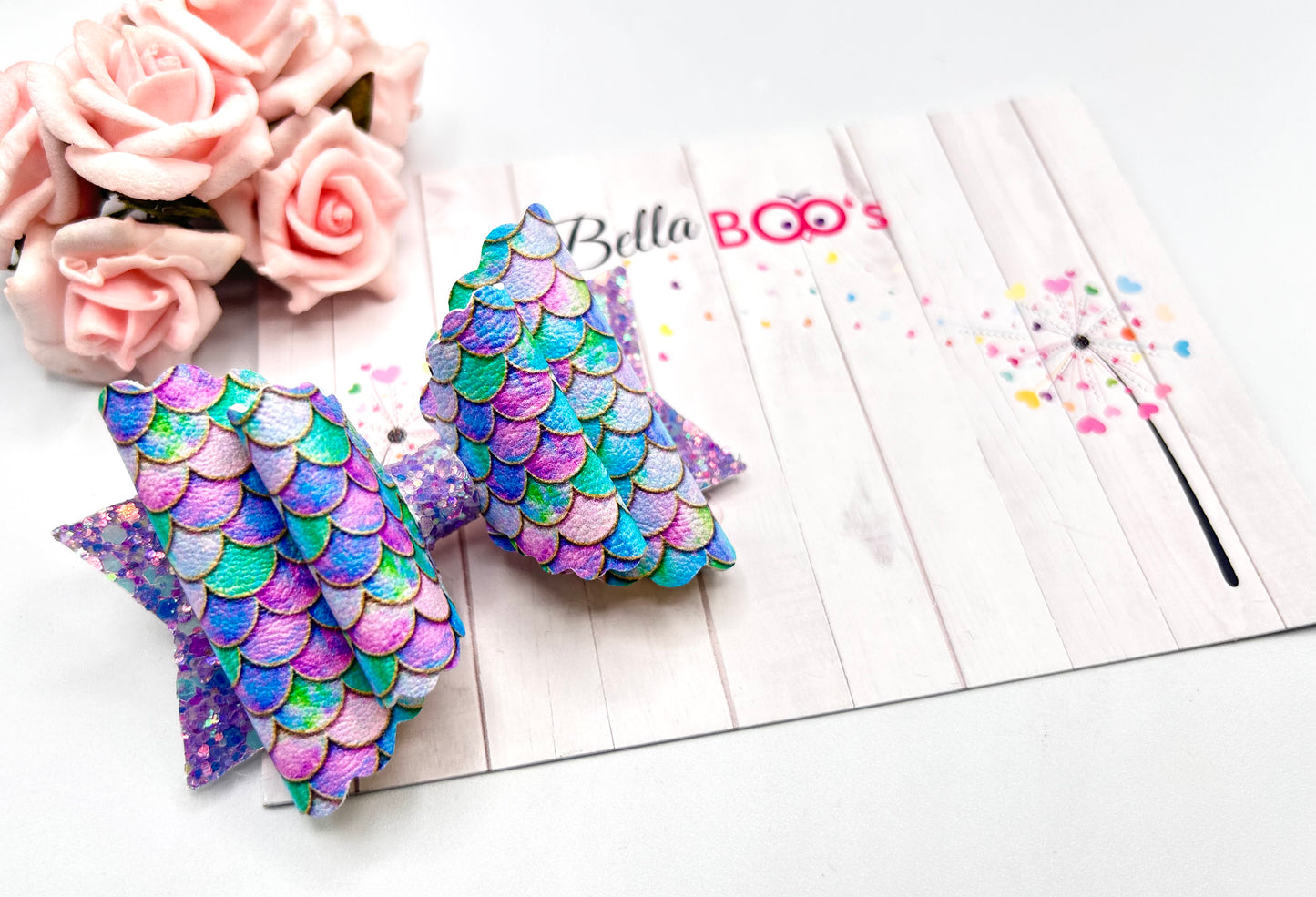 Mermaid Hair Bow - Fancy Scales