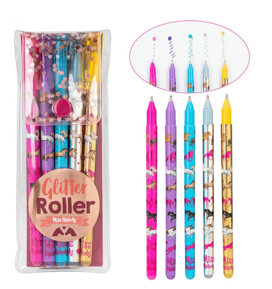 Miss Melody Glitter Gel Pen Set - Topmodel