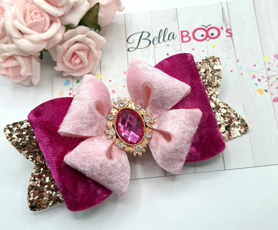 Deluxe Hair Bow - Pink Princess