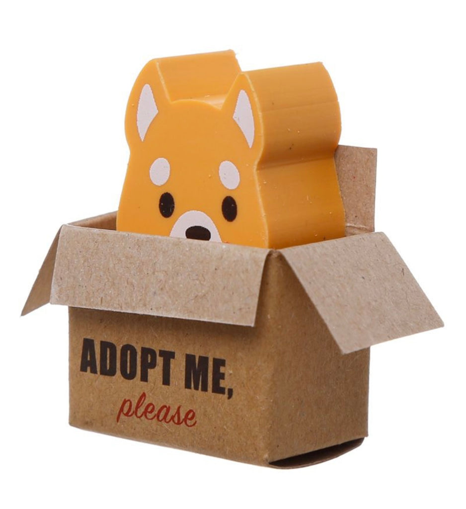 Adopt Me Puppy Dog Eraser in Box Light Brown Stationary