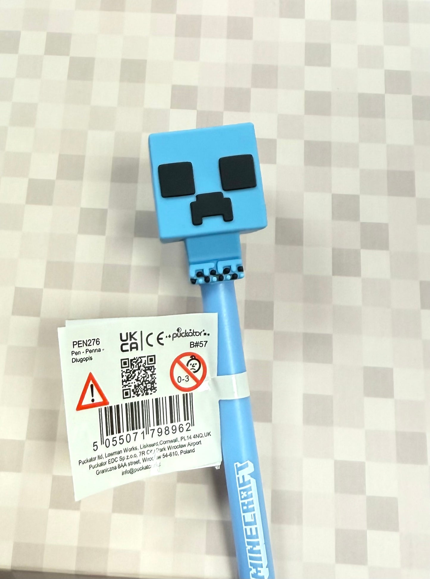 Inkredible Erasable Pen with Minecraft Chibi Style Topper