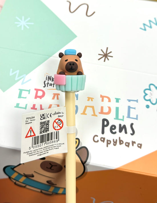 Inkredible Erasable Pen with Capybara Topper