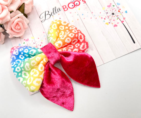 Velour Ombre Hair Bow