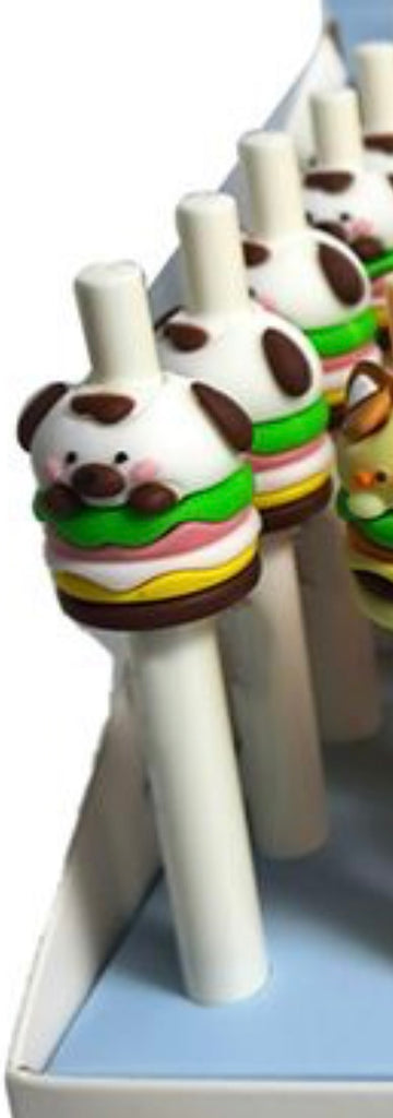 Foodiemals Cute Hamburger Fine Tip Pen Puppy Stationary