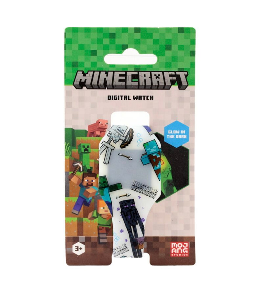 Minecraft Glow in the Dark Silicone Digital Watch - Select your Choice Watches