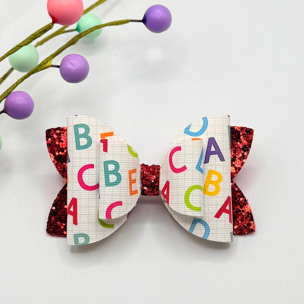 Alphabet Hair Bow Hair Bows