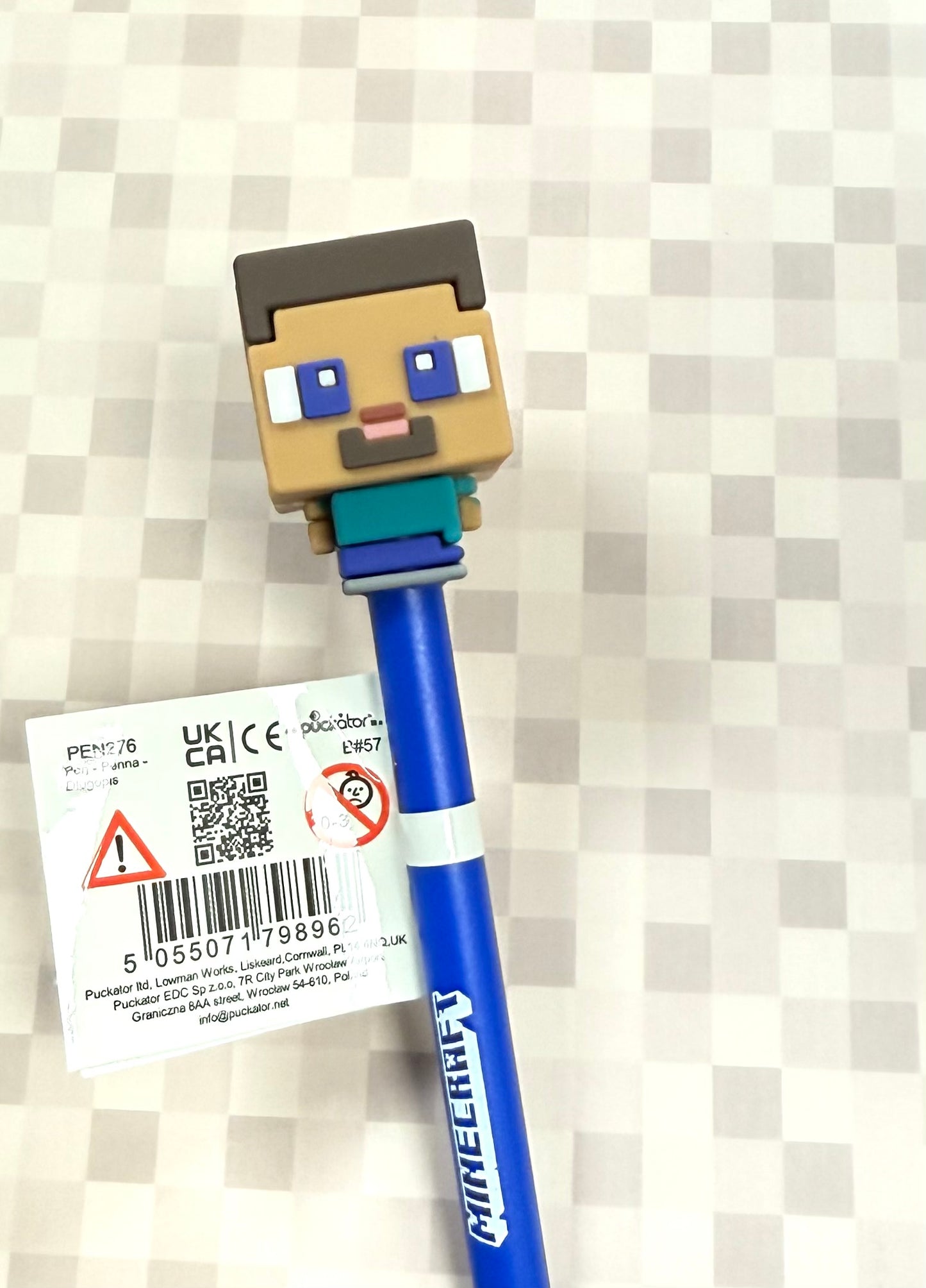 Inkredible Erasable Pen with Minecraft Chibi Style Topper