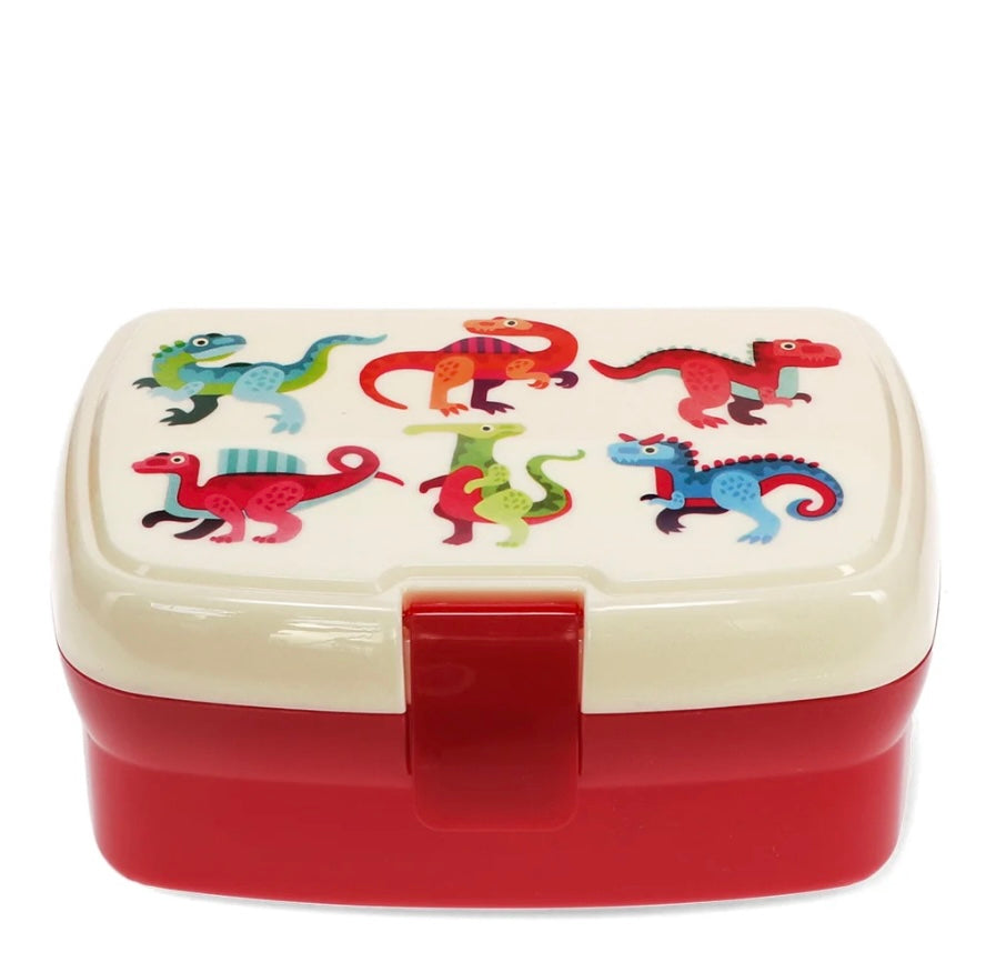 Lunch box with tray - Colourful Dinos