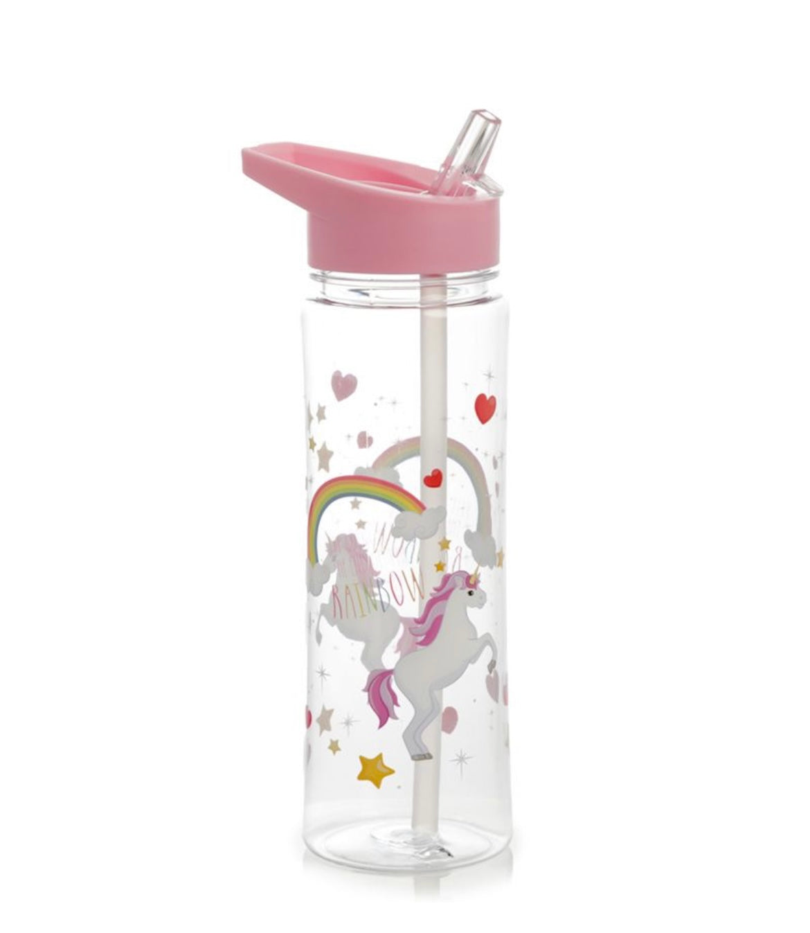 Shatterproof 550ml Water Bottle Enchanted Rainbows Unicorn