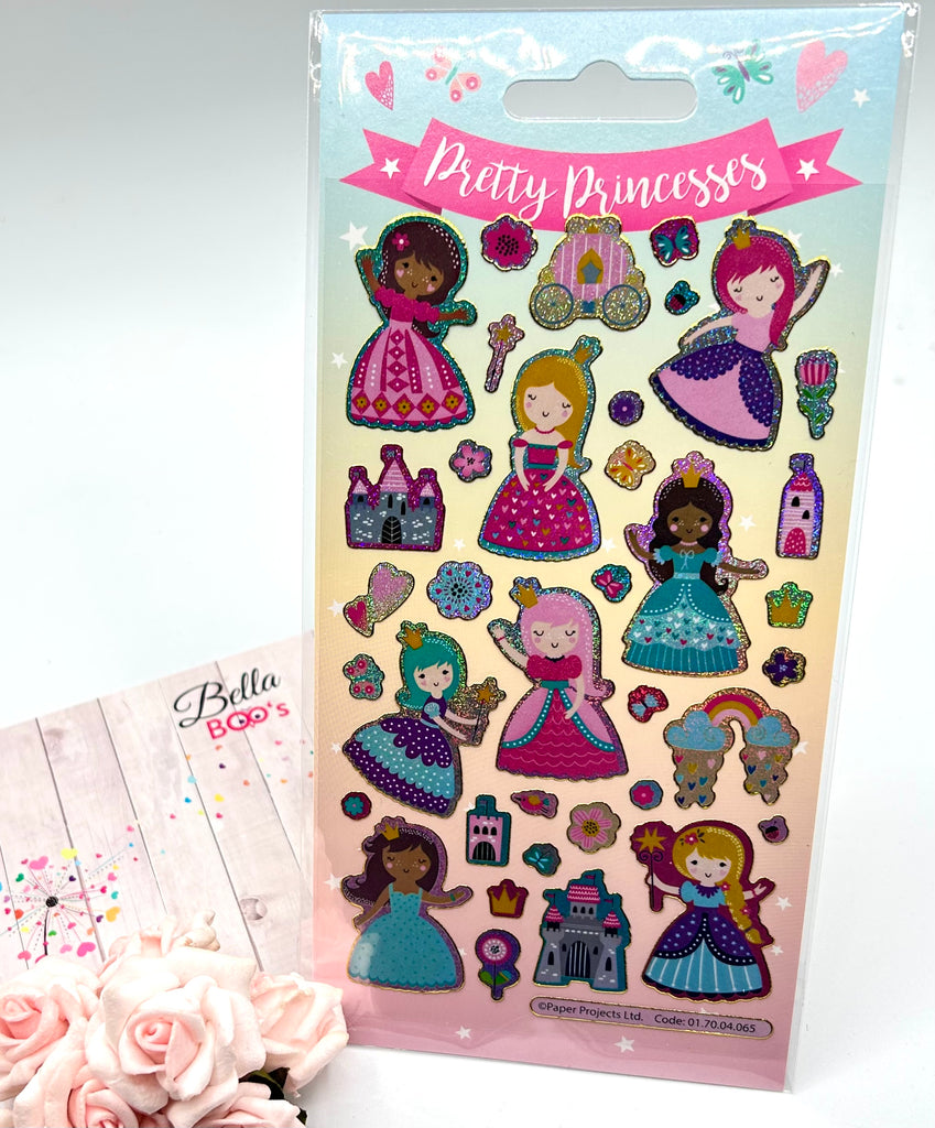 Pretty Princesses Sticker Assortment Stationary