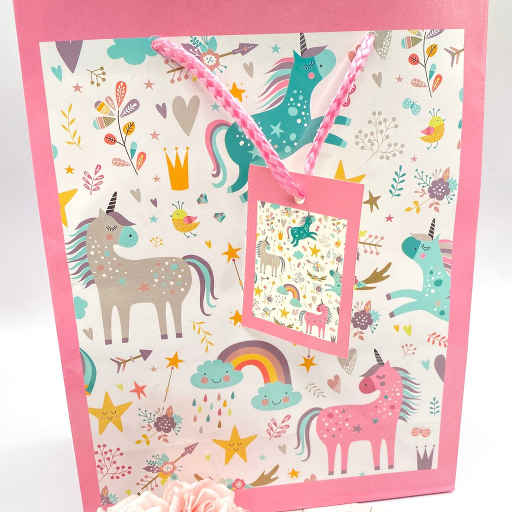 Unicorn Gift Bag - Pretty Pink Gift Bags