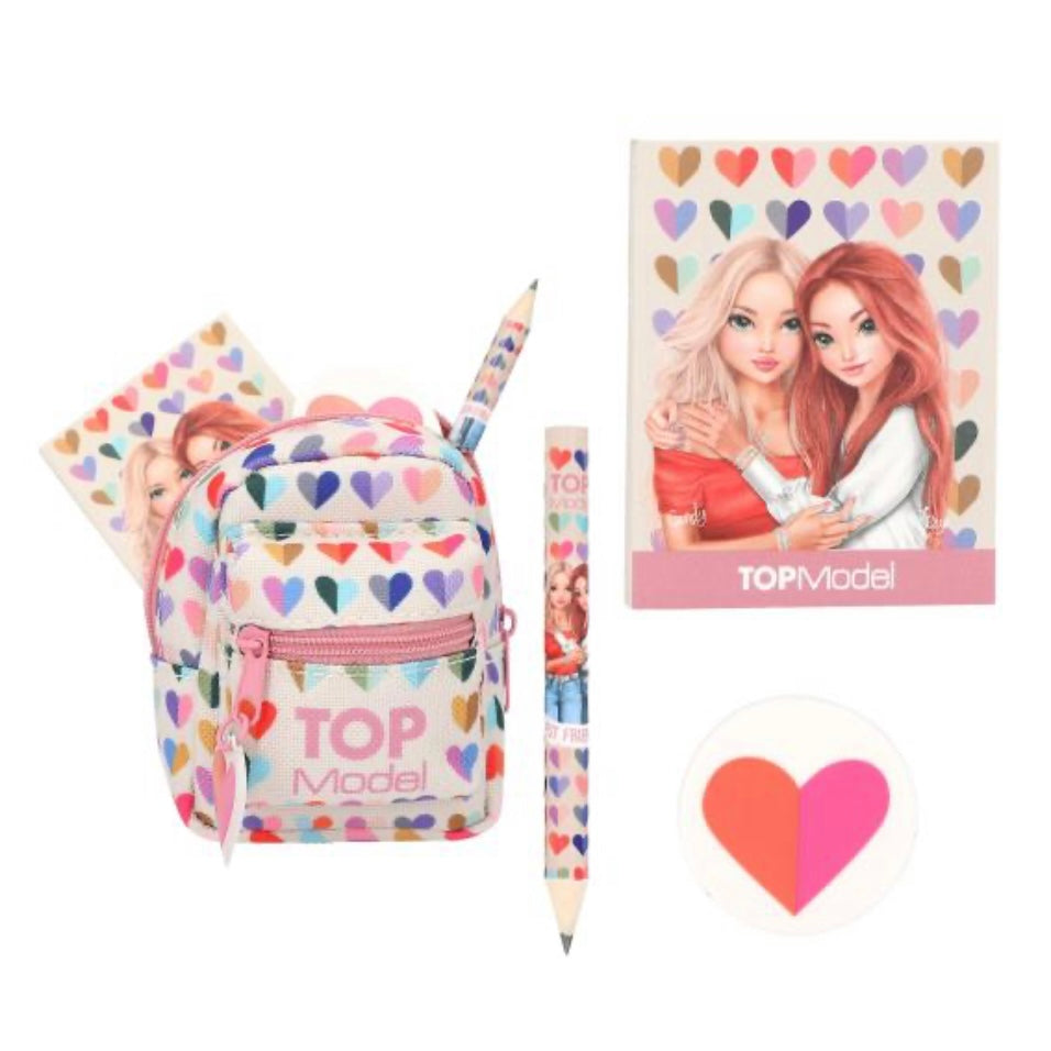 TOPModel Stationery Backpack hearts Stationary