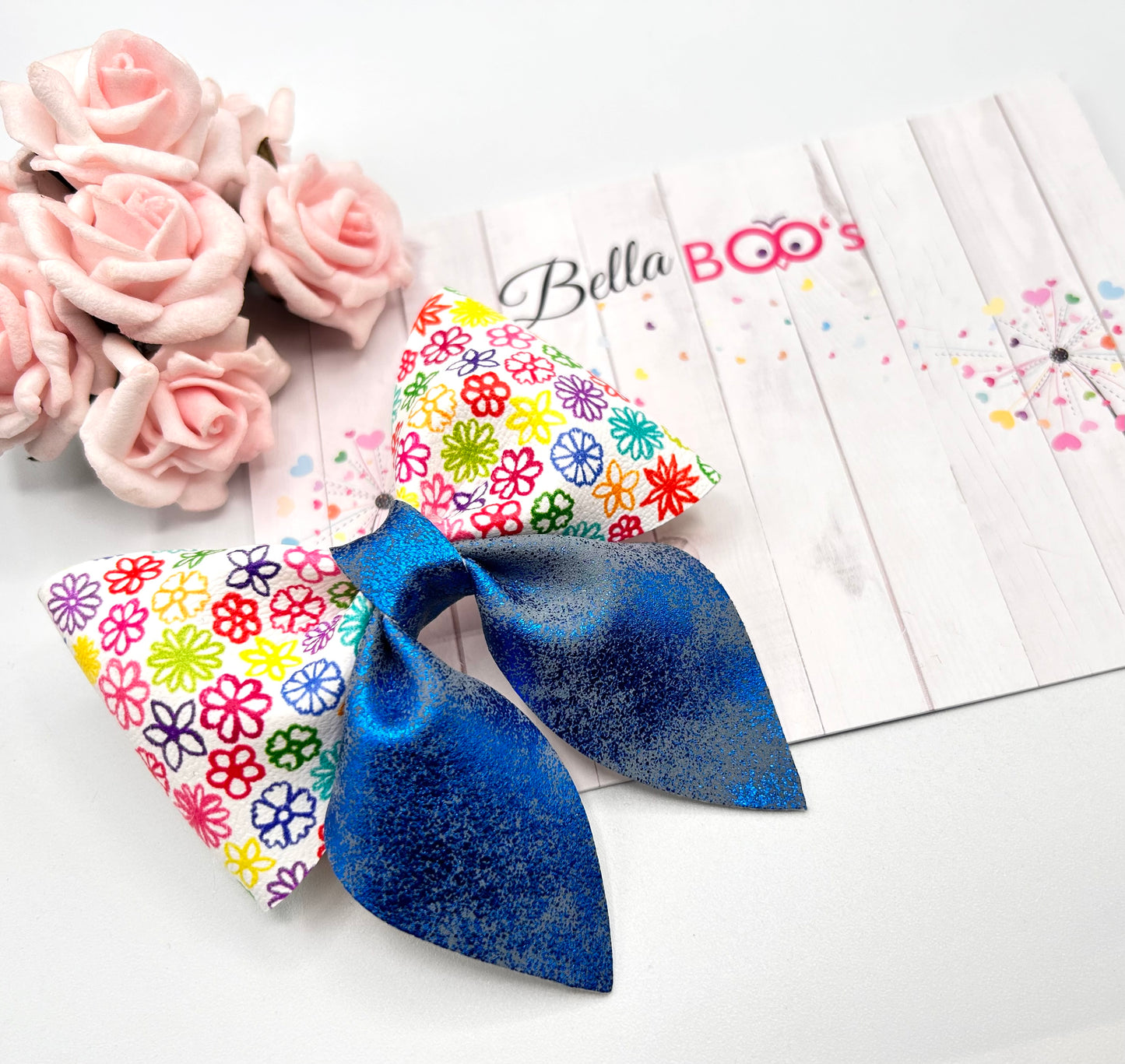 Multi Colour Drop Tail Tail Hair Bow