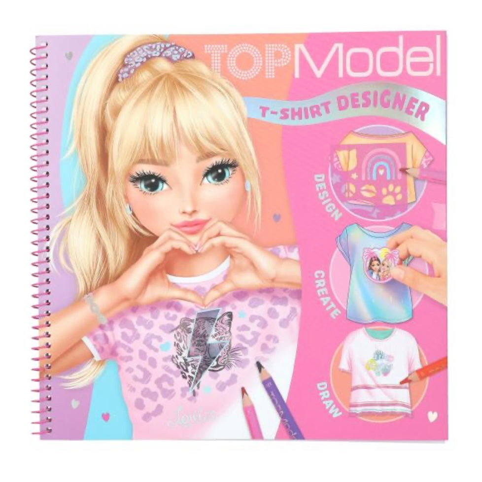 TOPModel T-Shirt Designer Colouring Book Stationary