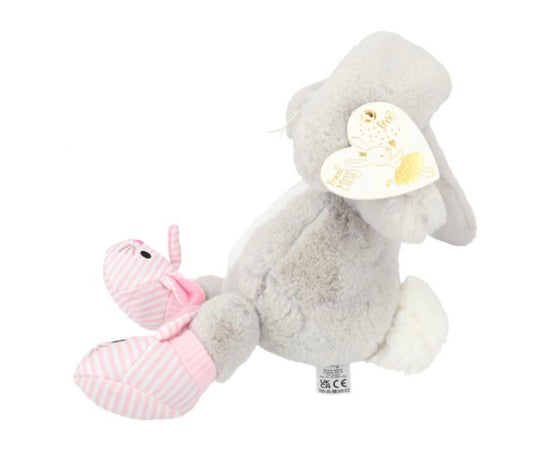 Princess Mimi Plush Bunny Nelly Grey With Shoes 21 cm