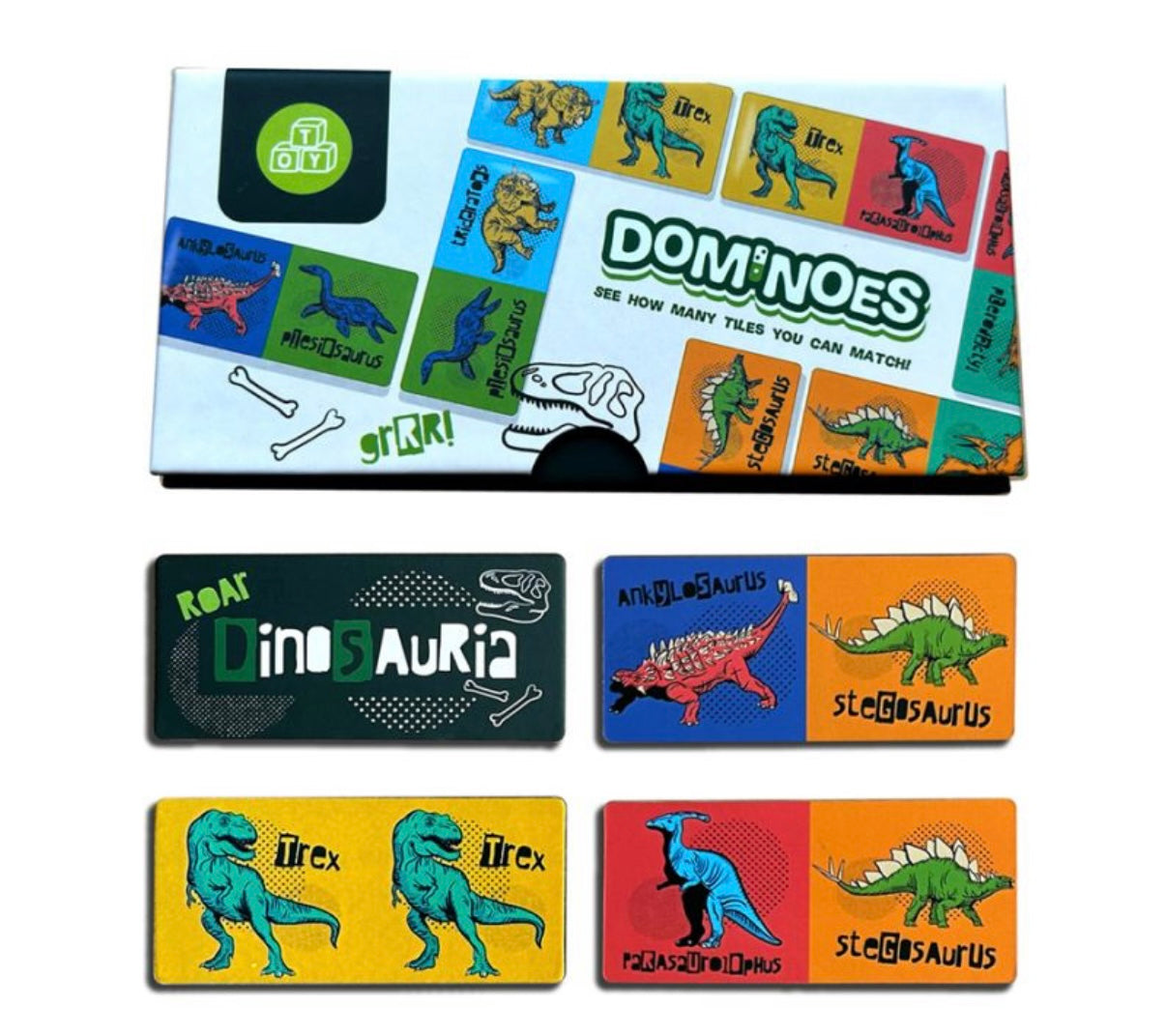 Dinosauria Kids Dominoes Set