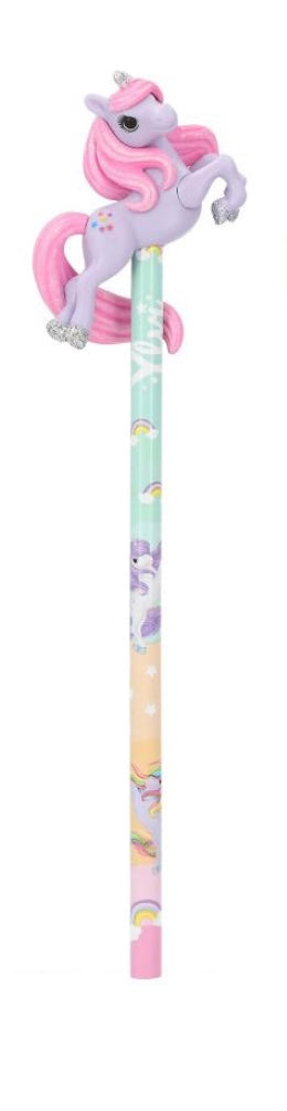 SPECIAL OFFER - Ylvi Pencil With 3D Unicorn Figurine Purple Stationary