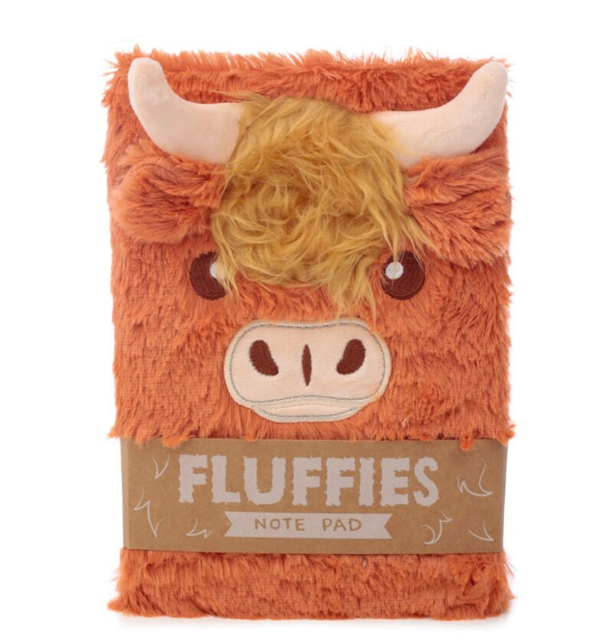 Highland Coo Cow Plush Fluffies A5 Notebook