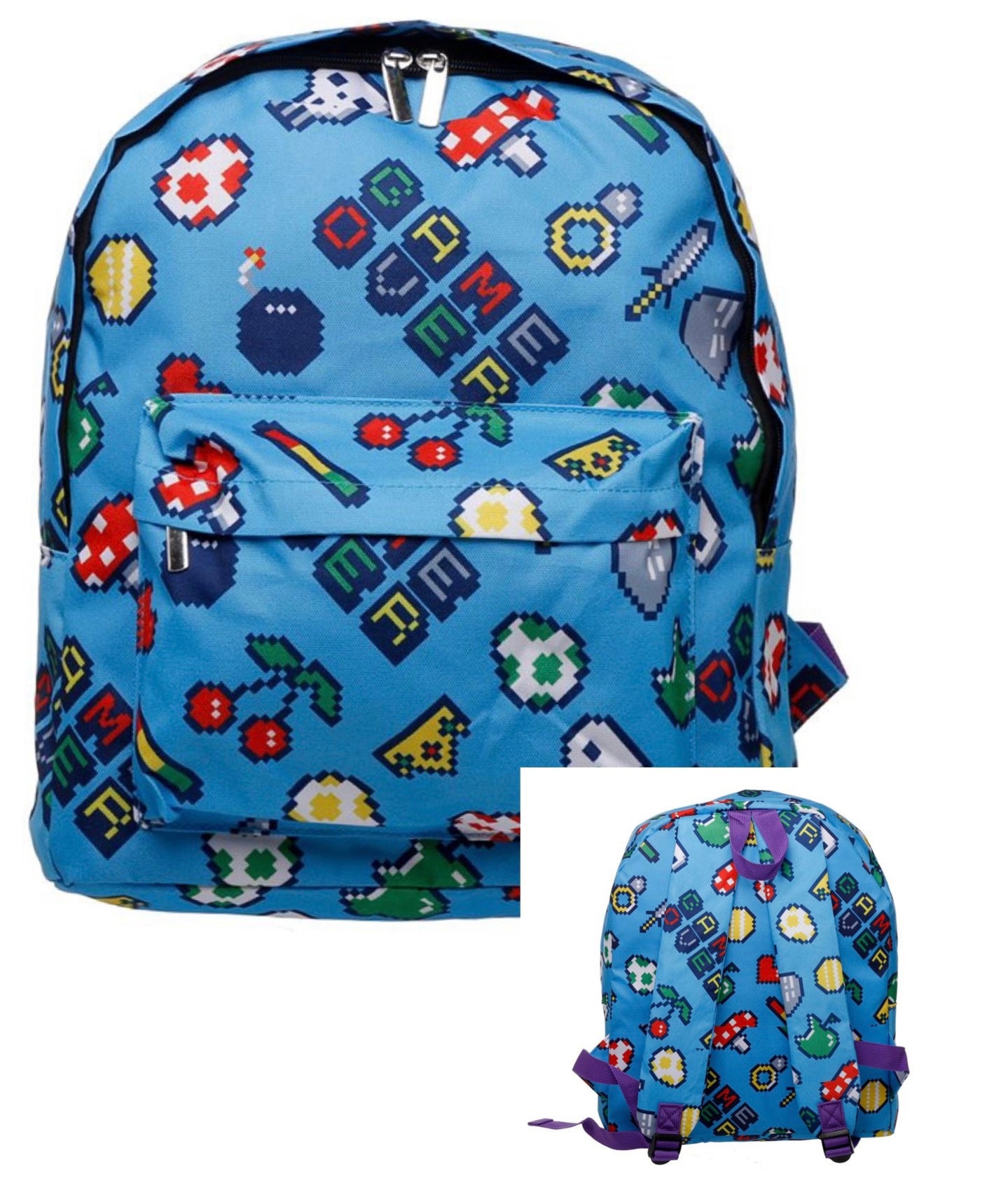Load image into Gallery viewer, Game Over Polyester Rucksack Backpack
