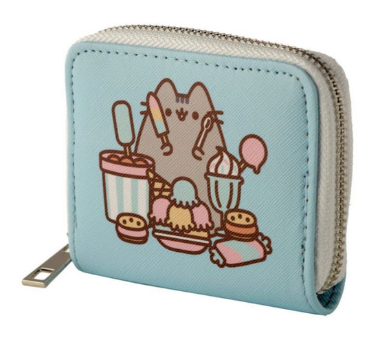 Load image into Gallery viewer, Pusheen Foodie Cat Zip Around Small Wallet Purse in
