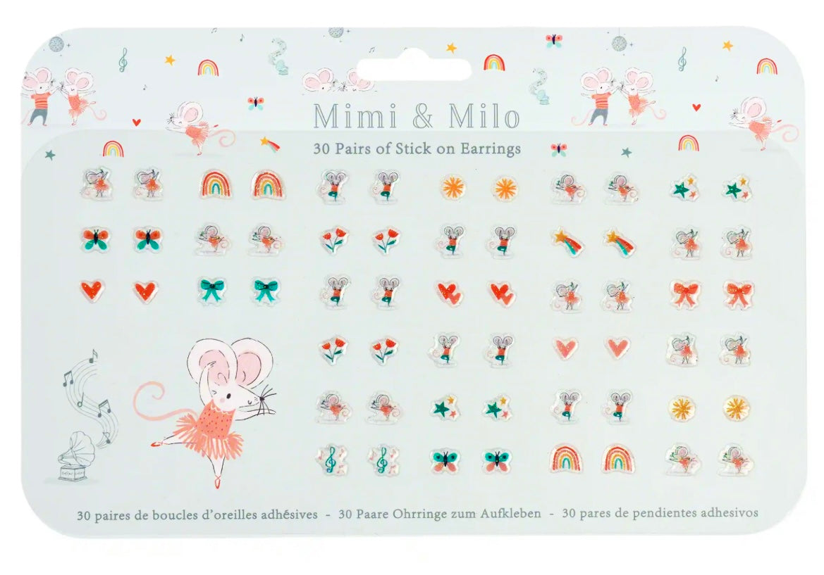 Load image into Gallery viewer, Stick On Earrings (30 Pairs) Mimi &amp;amp; Milo
