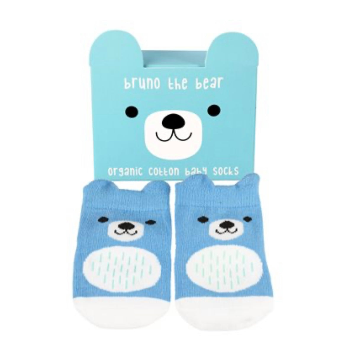 Load image into Gallery viewer, Bruno The Bear Organic Baby Socks Gift
