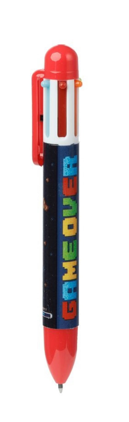Game Over Multi Coloured Writing Pen - Select your colour
