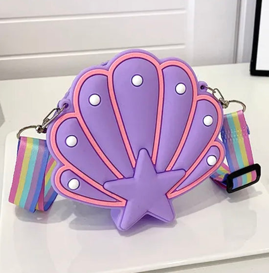 Mermaid Shell Bag - Purple