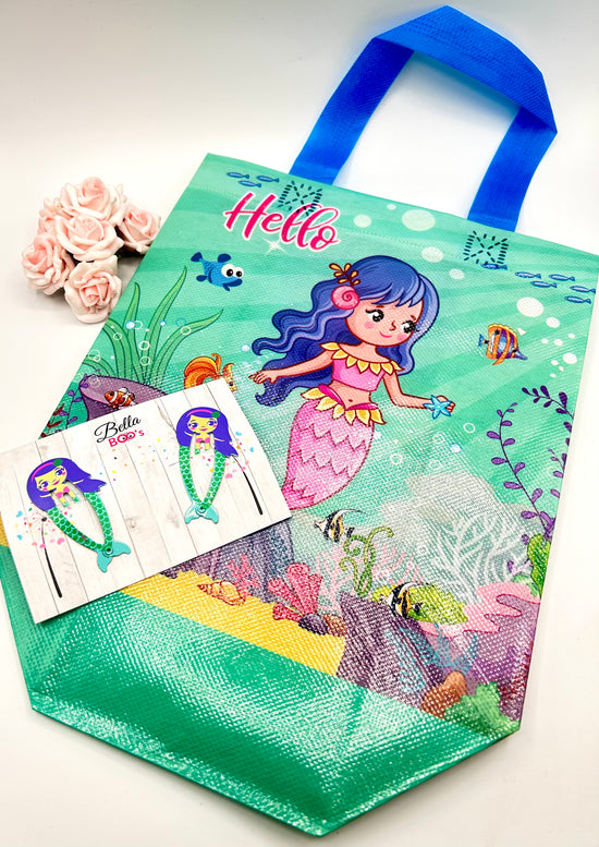SPECIAL - Mermaid Shopper Bag & Hair Clip Set