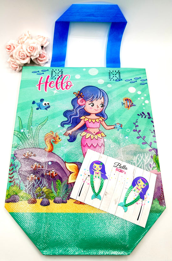 SPECIAL - Mermaid Shopper Bag & Hair Clip Set