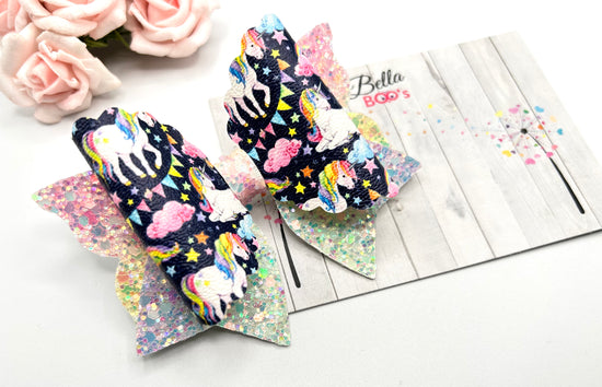 Unicorn Party Hair Bow