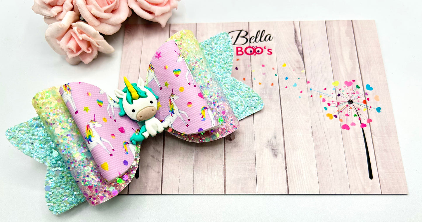 Party With Dotty Hair Bow - Pastel Sparkles