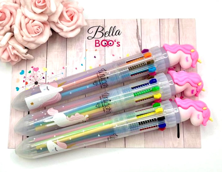 Load image into Gallery viewer, Unicorn Multi Colour Writing Pen
