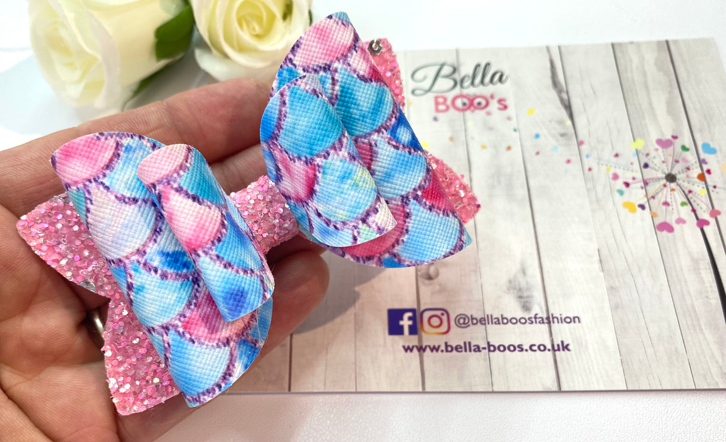 Mermaid Bright Hair Bow