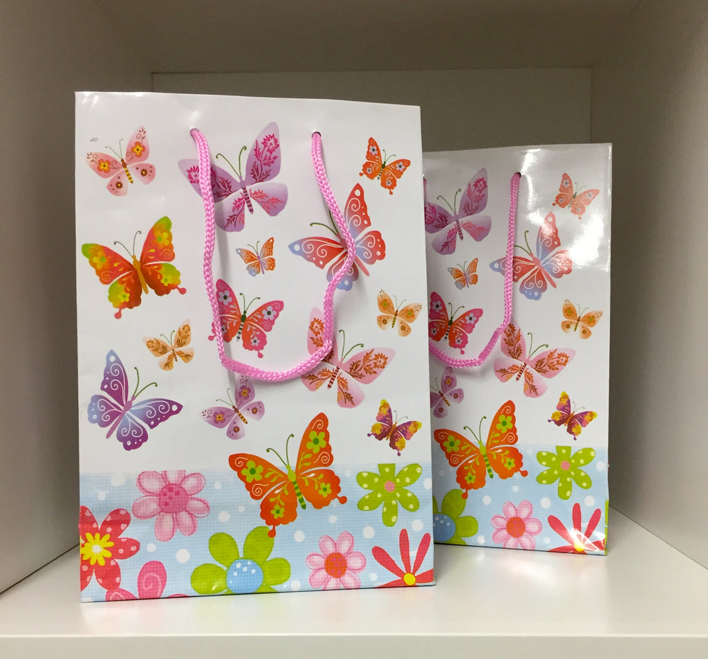 Butterfly Print Gift Bag Gift Bags