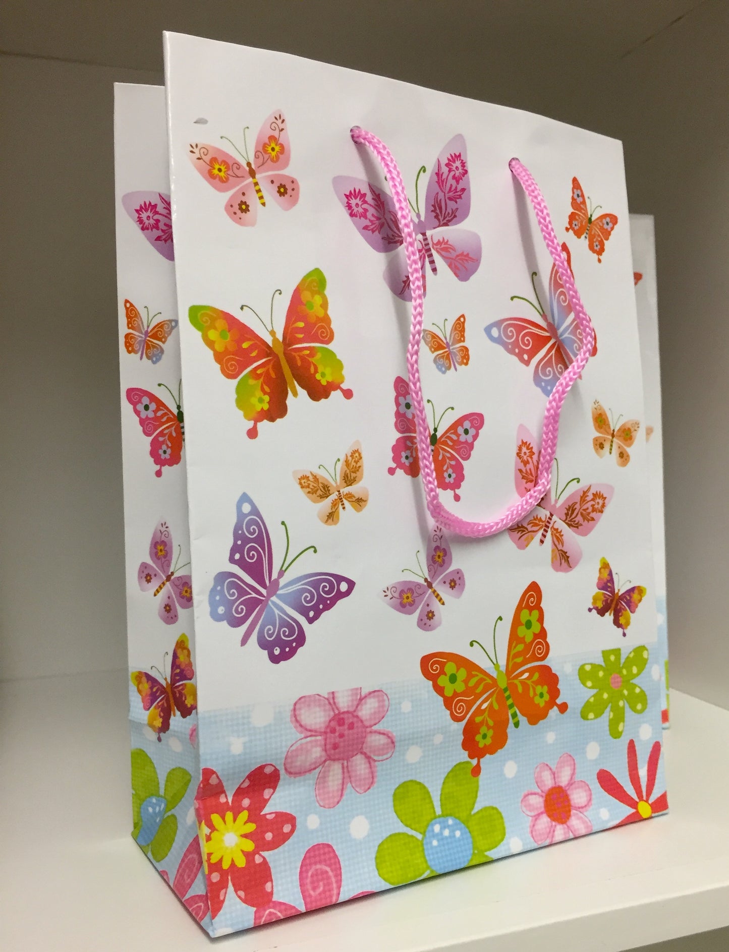 Butterfly Print Gift Bag