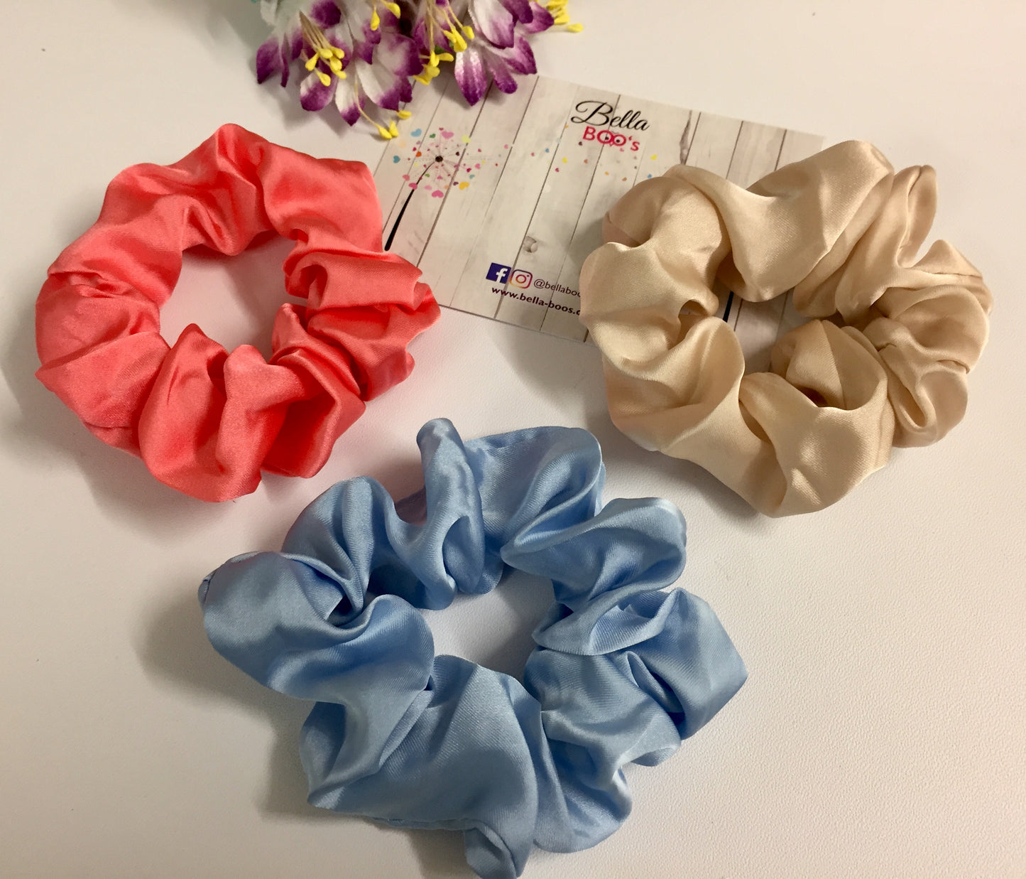 Set Of 3 Scrunchies - Love