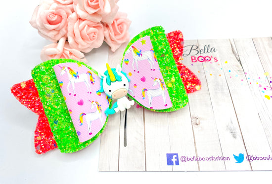 Party With Dotty Hair Bow - Apple Jack