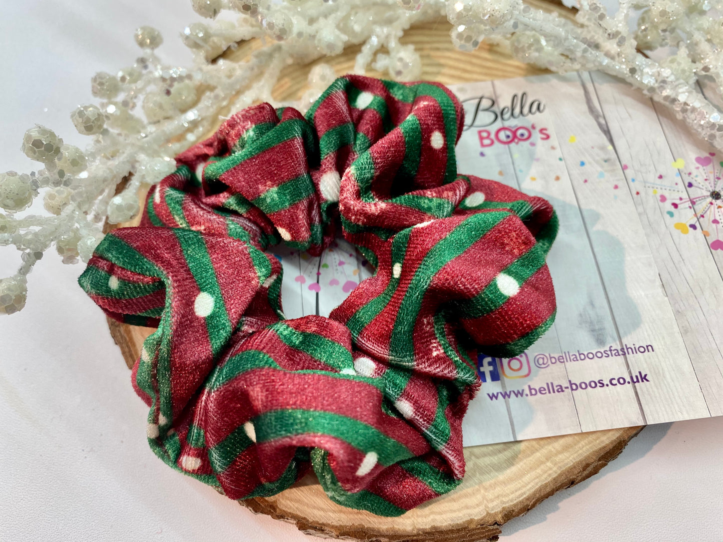 Christmas Hair Scrunchie - Snow flake