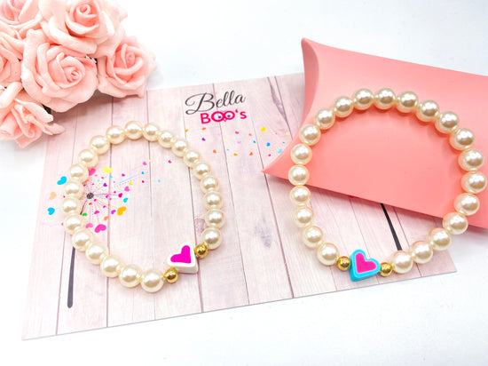 Love Heart Bracelet With Gift Box- Choose your Colour