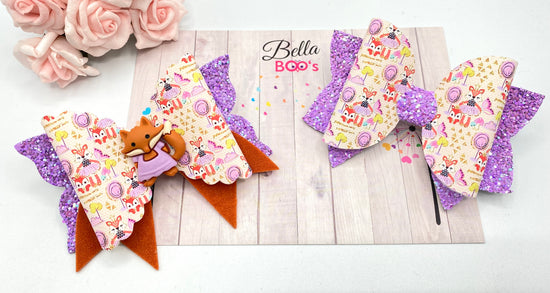 SPECIAL OFFER - Set Of 2 Pretty Fox Hair Bows