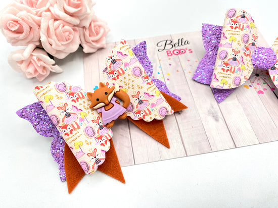 SPECIAL OFFER - Set Of 2 Pretty Fox Hair Bows